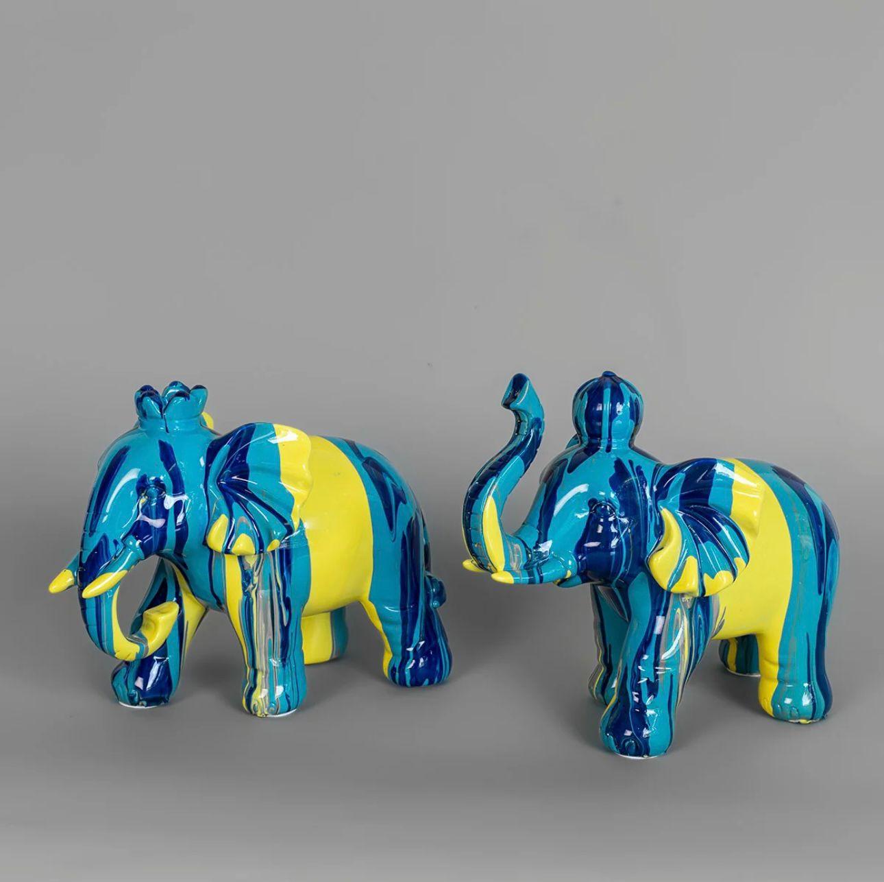 Abstract Elephant Set of 2
